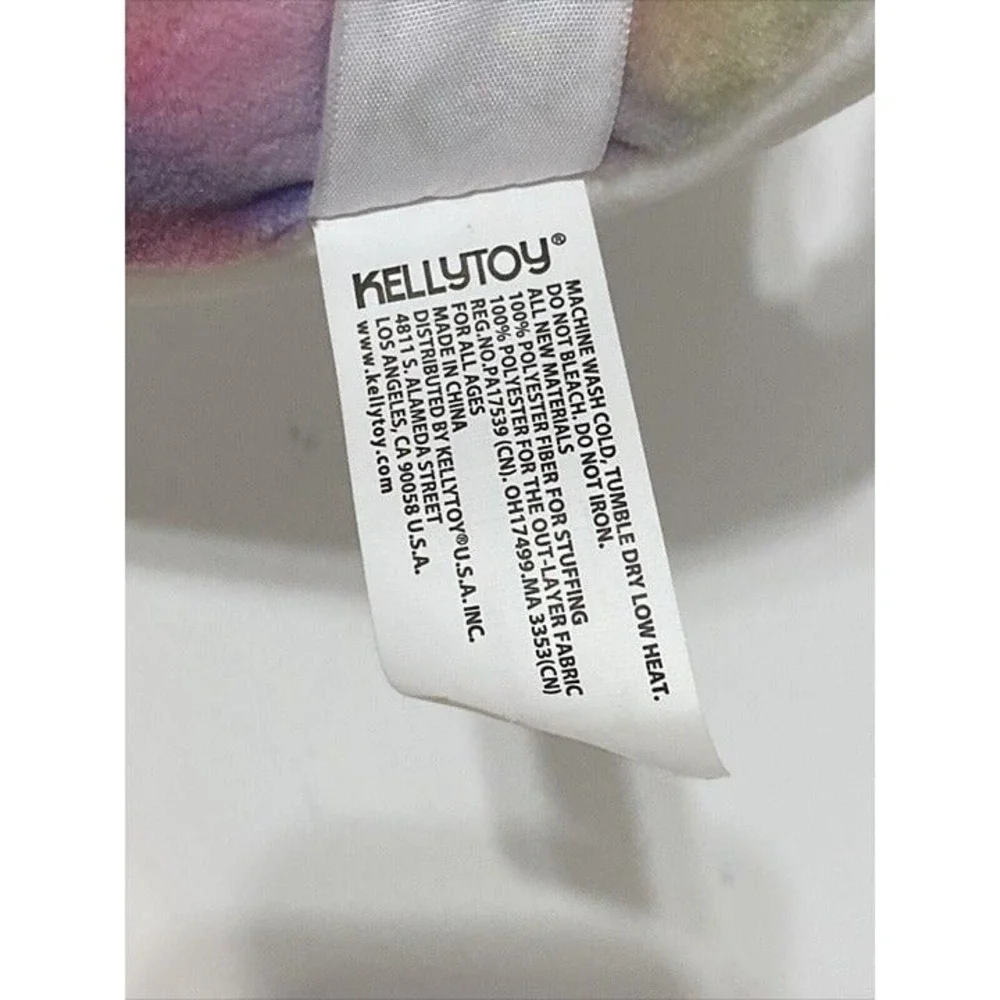 Kellytoy Squishmallow Plush 11.5 Narwhal Tie Dye Exclusive‎ Limited Edition New